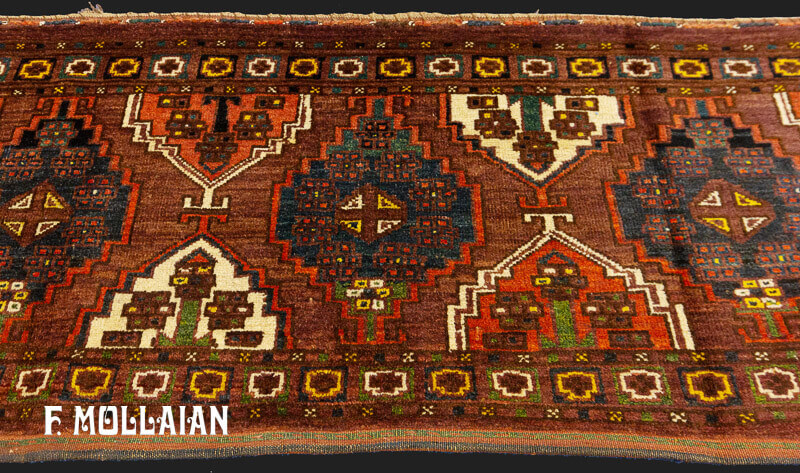 Antique Turkmen Torba Rug n°:77561894